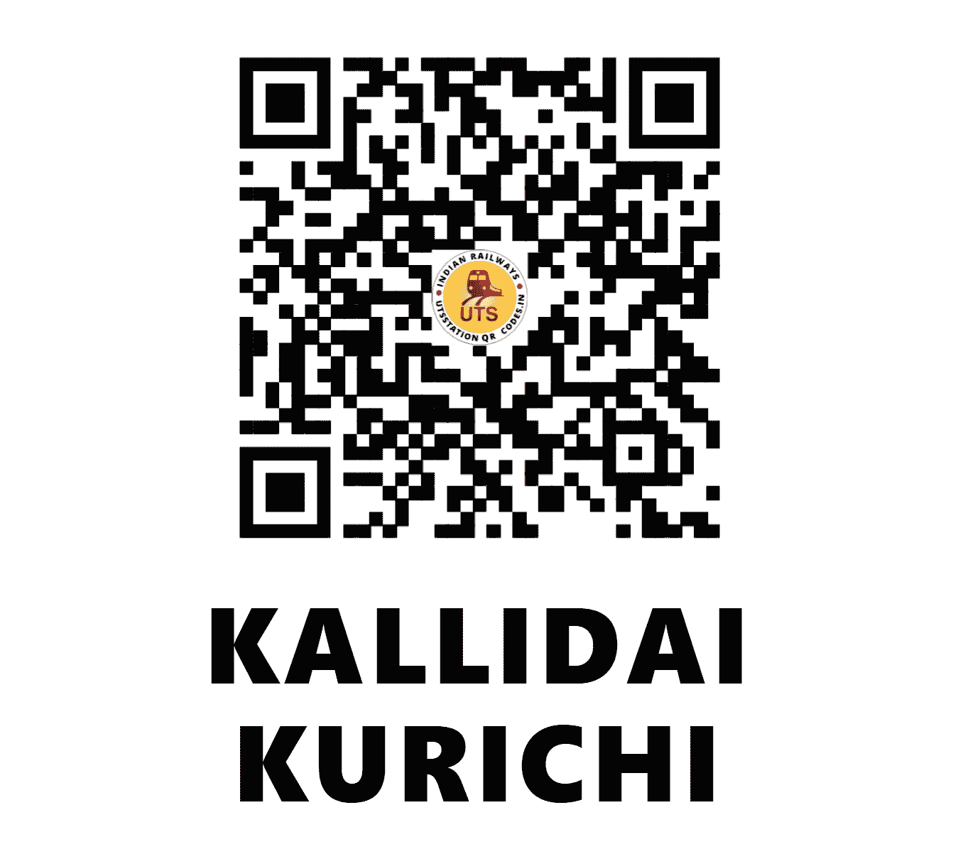 UTS QR Code for KALLIDAI KURICHI - KIC (SR - TAMIL NADU)
